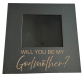 Black Magnetic Box For Godmother Hamper | 30 × 30 × 10 CM 
